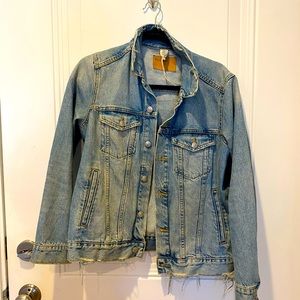 Oversized blue Jean Jacket. Size M. Lightly worn style jacket